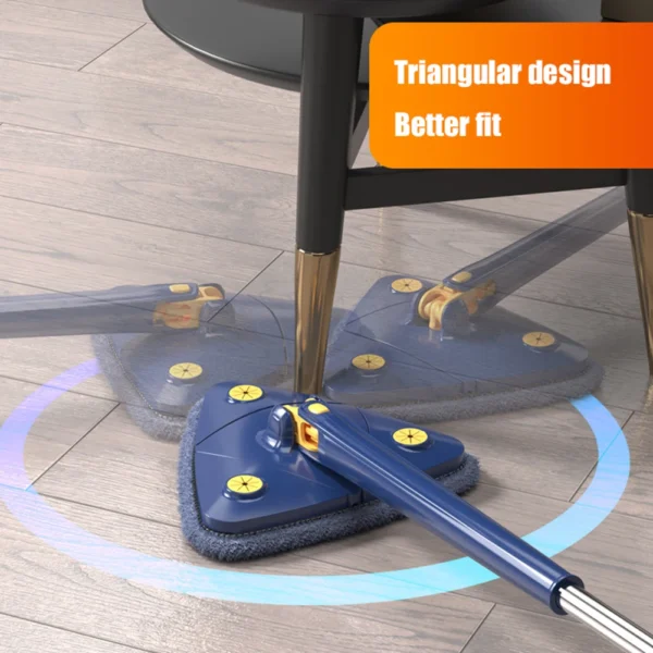 360° Rotatable Adjustable Cleaning Extendable Triangle Mop With Long Handle