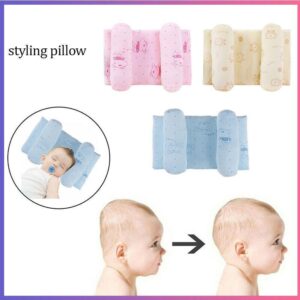 Adjustable Newborn Baby Head Shaping Pillow | Prevents Flat Head | Soft & Comfortable Support ( Random Color and Design )