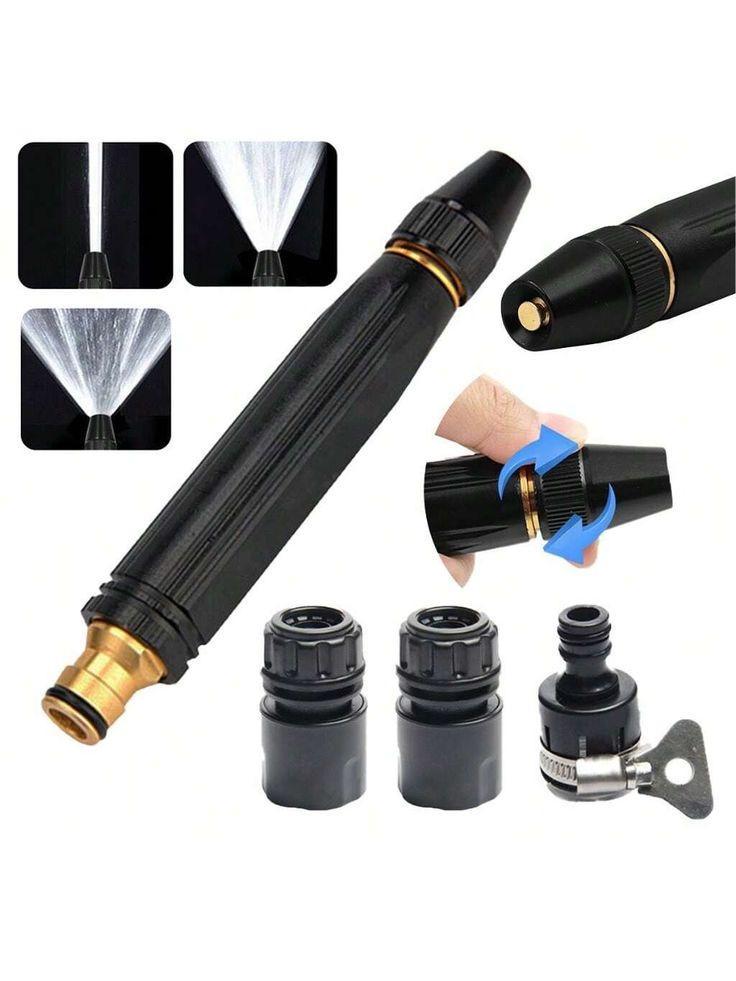 Stainless Steel High Pressure Water Spray Nozzle Durable Black Washer Nozzle - Image 3