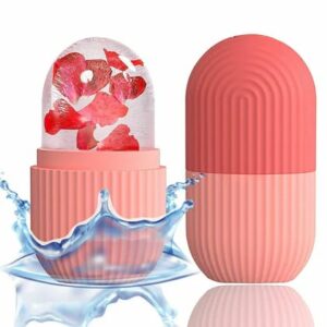 Silicone Ice Facial Roller Beauty Ice Roller For Face Eyes Neck Cryotherapy Natural Skin Enhancement ( Random Color )